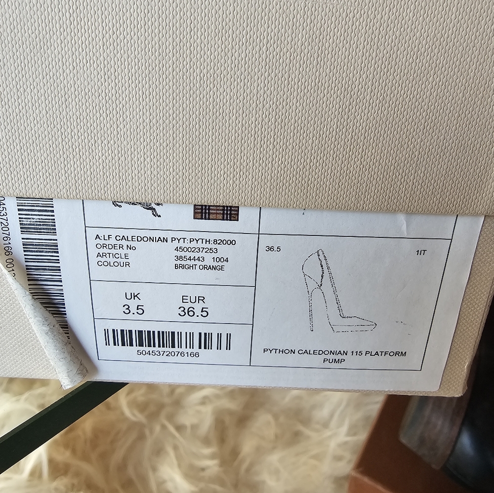 Burberry Brown Python Snakeskin Heels - image 5